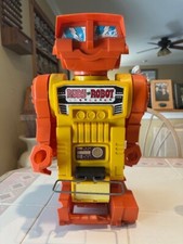 1970 Remco Rudy the Robot Orange Yellow Untes...