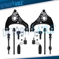 RWD Front Lower Control Arms Ball Joints Tie Rods for 2006 - 2012 Dodge Ram 1500