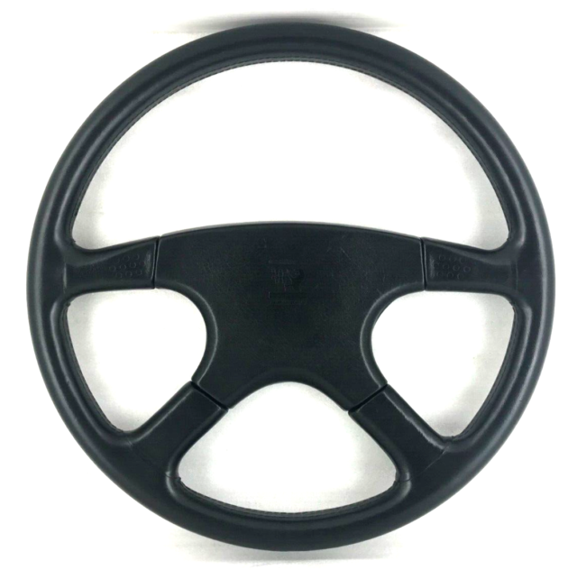 Genuine Momo 330mm Black Leather Steering Wheel Typ V35 KBA 70068 
