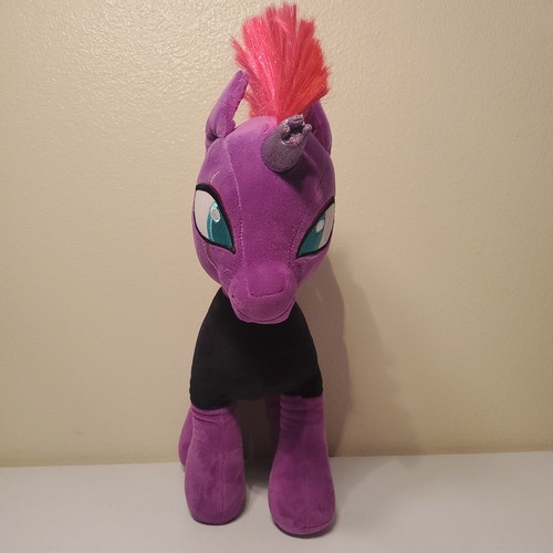 Build A Bear Tempest Shadow My Little Pony Plush Unicorn 19" Pink Mohawk w/song - Picture 2 of 5