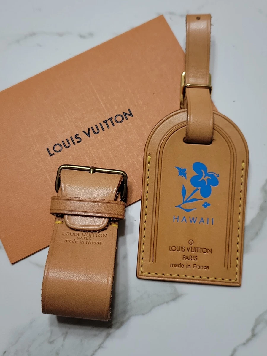 RARE Louis Vuitton Large Luggage Tag Vintage HAWAII Exclusive