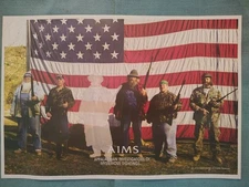 Orig Ghost Of Trapper Mountain Monsters AIMS Team American Flag Photo 12" x 18" 