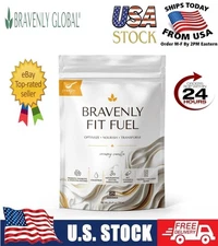 Bravenly Global Fit Fuel Creamy Vanilla 25 Scoops Servings - New! Exp 2027 ⚡