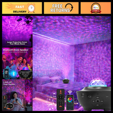 Star Projector Night Light with Bluetooth Speaker, Remote Control Timer - Gala