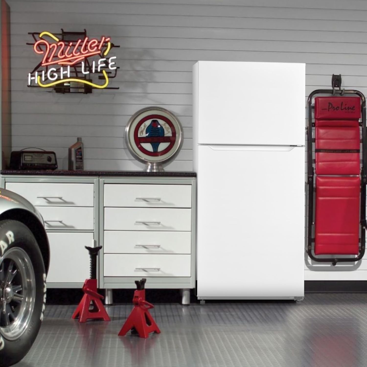 SMAD 20.5 CU.FT Top Freezer Refrigerator with Interior LED light Fridge