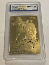 2005 Merrick Mint 23kt Gold Tom Brady Sculpted WCG 10 Patriots E1