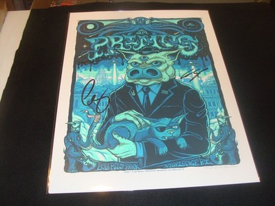 PRIMUS 2018 CONCERT POSTER PROVIDENCE BAND SIGNED JIM MAZZA SIGNED AND NUMBERED