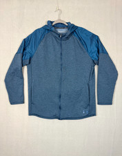 Under Armour ColdGear Hoodie Men Large Full Zip Jacket Quick Dry Athleisure
