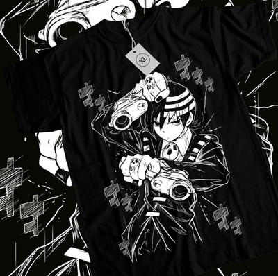 Death The Kid Soul Eater T-shirt Anime Shinigami Grim Reaper T-shirt