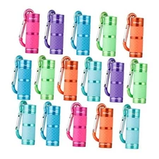 LUX-PRO LP139 Glow-in-the-Dark Key Chain LED Flashlight (16 Pack) 