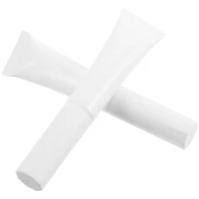 2pcs Refillable Travel Lotion Bottles With Flocked Head For Makeup Storage