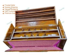 Musical Instrument 44 Key Single Bellow Teakwood Color 9 Stopper Harmonium