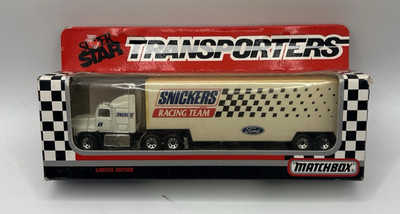 Matchbox Super Star Transporters #8 Snickers Racing Team 1992 DieCast CY 109 Vtg