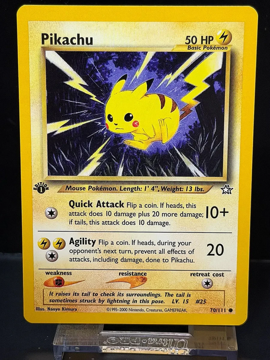 Pikachu Pokémon TCG Neo Genesis Common Collectible Individual Card