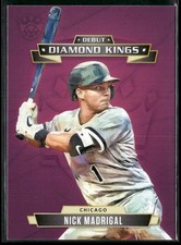 2021 Panini Diamond Kings Nick Madrigal DDK-CW Debut Diamond Kings