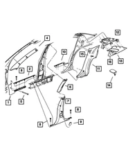 Genuine Mopar Scuff Plate Left RC33XDVAE