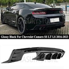 For Chevy Camaro Ss Lt Ls 2016-2023 Gloss Black Rear Bumper Lip Diffuser Spoiler For Chevy Camaro Ss Lt Ls 2016-2023 Gloss Black Rear Bumper Lip Diffuser Spoiler