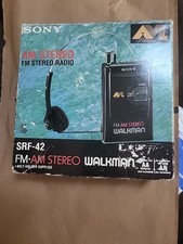 AM Stereo FM STEREO RADIO Walkman Sony With Belt Holder In Orginal Box
