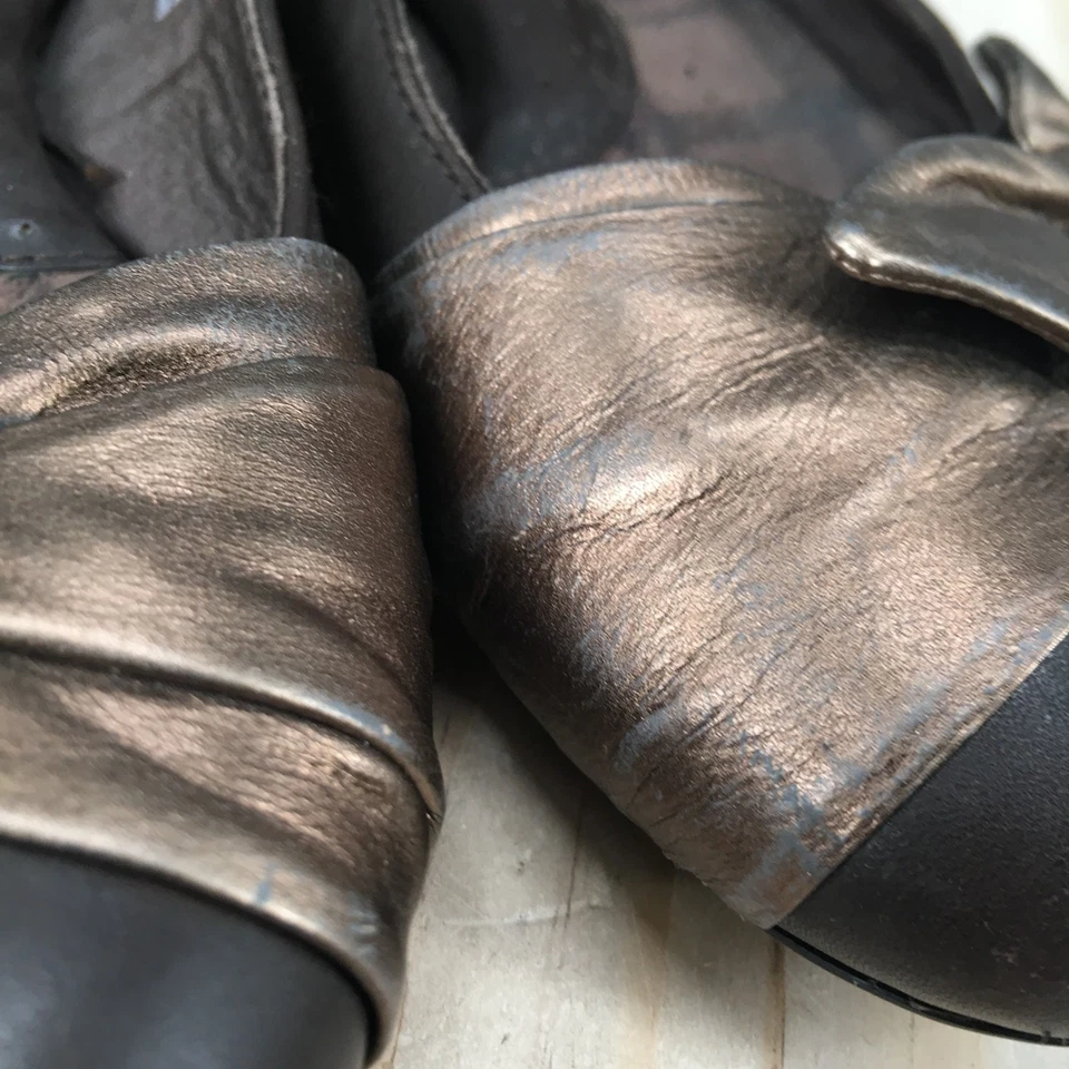 Zapatos planos de ballet informales Born para mujer 6,5 Molly sin cordones B59406 cuero marrón Foto 4 de 4