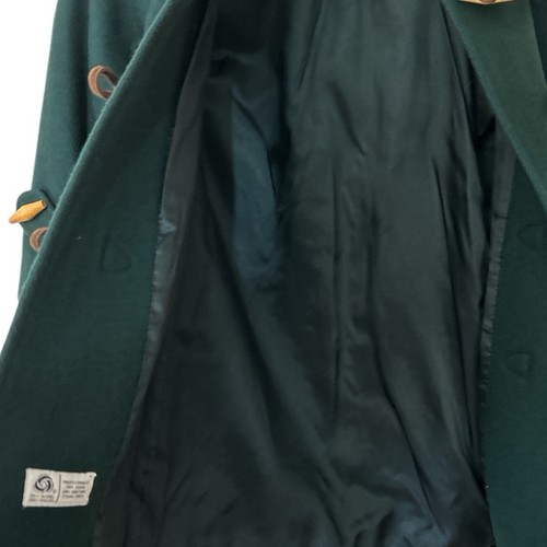Talbots Kids Dark Green Toggle Detachable Hood Wool Blend Winter Pea Coat - Picture 10 of 11