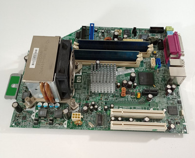 HP DC5100 SFF MOTHERBOARD W CPU & HEAT SINK MEMORY HP 403715-001 398547-001