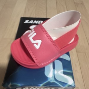 Fila Beyond Evo Infant Sandals Pink Logo Breathable US 5 UK 4 EU 20