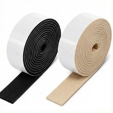 120 X 1 Inch Felt Strips with Adhesive Backing, 2 Rolls Non Slip Felt Tapes F...