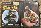 SEGA Shinobi & Nightshade PlayStation 2  CIB  *read description *