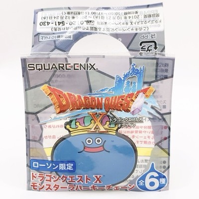 DRAGON QUEST × Lawson King Slime Maskottchen Gummi Charm Spiel nicht zum Verk...