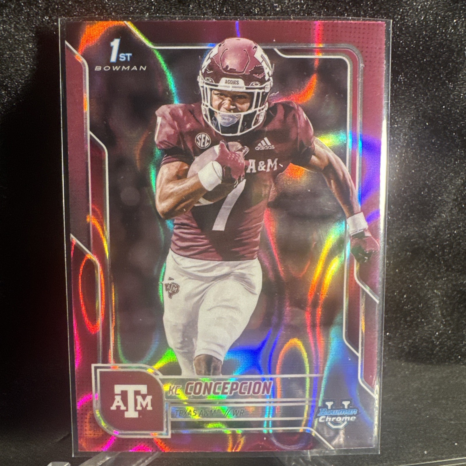 2025 Bowman University Chrome - KC Concepcion #91 Pink Lava Refractor