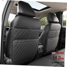 Black Anti-Kick Mats Seat Back Protector for Kids - Back Car Seat Cover for Kids