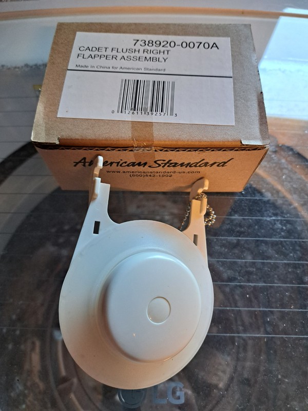 GENUINE OEM AMERICAN STANDARD 738920-0070A CADET 3 FLUSH RIGHT FLAPPER ASSEMBLY