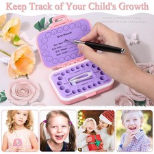 20 Shed Baby Teeth Keepsake Box, Colored Tooth Holders, Container Organizer