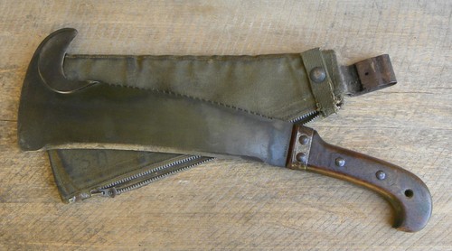 Vtg Woodsman's Pal Machete, Victor Tool Co 461S w/ LC-14-B Sheath ( READ )