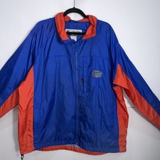 Florida Gators Jacket Adult XL Blue Windbreaker Packable Hooded Columbia Mens