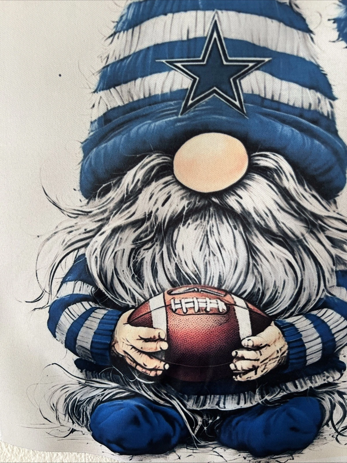 Garden Flag 12x18 Dallas Cowboys football Double Sided Handmade  Gnome