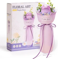 ROBOTIME Flower 3D Puzzle Model Kits Puzzles For Adults To Build Artificial Flow