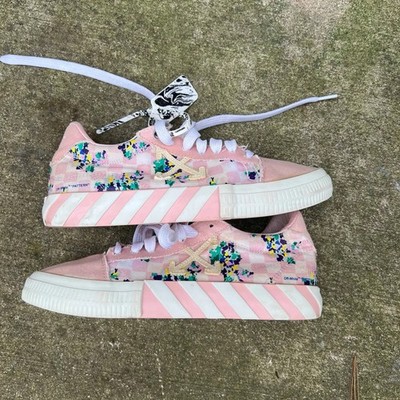 Off-White Wmns Vulc Sneaker 'Pink Checkerboard Floral' Women s Size 8.5 Size 40