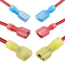 20-200x Insulated Crimp Quick Disconnect Spade Terminals 22-10AWG Wire Connector