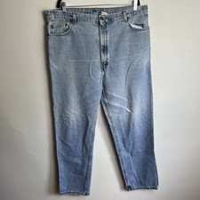 Vtg 90s Levi's 540 Jeans Mens 40x30 Blue Denim Brown Tab Faded distressed