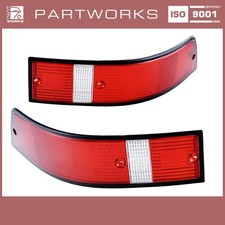 Lenti fanale posteriore per PORSCHE 911 F/G '69-'89 US BORDO NERO L+R