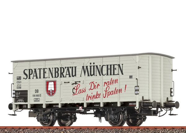 Brawa 50987 Gedekter GüTerwagen G10 SpatenbräU MüNchen Db Ep.Iii Ho 1:87 Neu-image