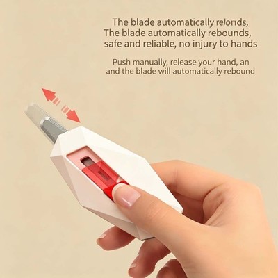 Ergonomic Durable Lightweight Modern Reliable Automatic Retractable Cutter Knife