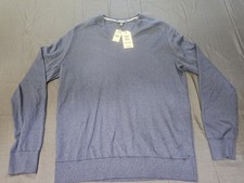 Express Sweater Mens Large Merino Wool Blend Pullover V Neck Machine Washable