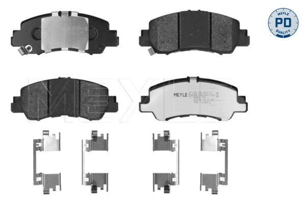 Front MEYLE GERMANY 025 209 4916/PD Brake Pad Set, disc brake for MITSUBISHI