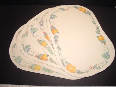 Corelle Coordinates Abundance Reversible Placemats set of 7