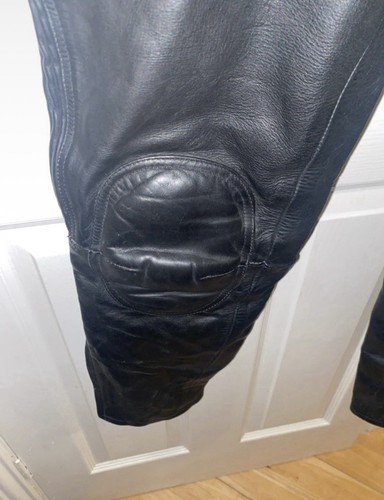 Real leather motorcycle dungarees trousers J&S - Picture 3 of 7