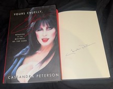 Elvira signed Yours Cruelly book 1st ed HC/DJ NEW Cassandra Peterson