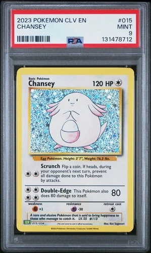 2023 POKEMON CLV-CLASSIC VENUSAUR & LUGIA EX DECK #015 CHANSEY PSA 9