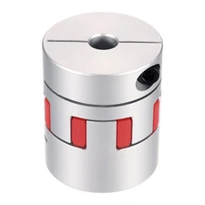 Aluminum Shaft Coupling 9mm to 9mm Coupler L50mm x D40mm Connector